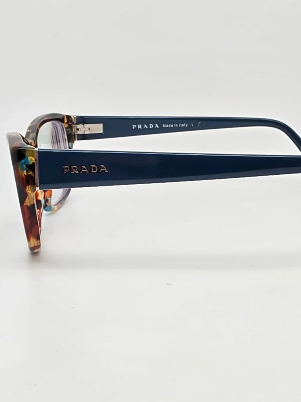 Prada VPR 18O NAG-1O1 Spotted Blue Havana Eyeglasses Frame w/ Case 54-18-135